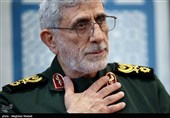الجنرال قاآنی یشکر الشعب العراقی على التشییع المهیب لقائد الثورة الشهید