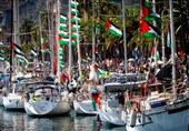 أسطول الصمود العالمی: الکیان الصهیونی اعترض جمیع السفن واحتجز الناشطین