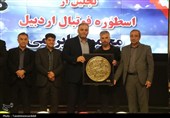تجلیل از محمود بایرامی، پیشکسوت فوتبال استان اردبیل