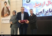 تجلیل از محمود بایرامی، پیشکسوت فوتبال استان اردبیل
