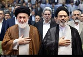 حجت‌الاسلام سیدعبدالفتاح نواب نماینده ولی‌فقیه در امور حج و زیارت و سید علی قاضی عسکر نماینده سابق ولی‌فقیه در امور حج و زیارت