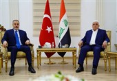 دیدار وزیر خارجه ترکیه با رئیس هیئت حشد شعبی عراق