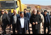 بازدید میدانی مسئولین از گام پایانی پروژه راه‌آهن اردبیل-میانه