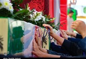 پیکر مطهر شهید امنیت یاسر باقری در بم تشییع ‌شد