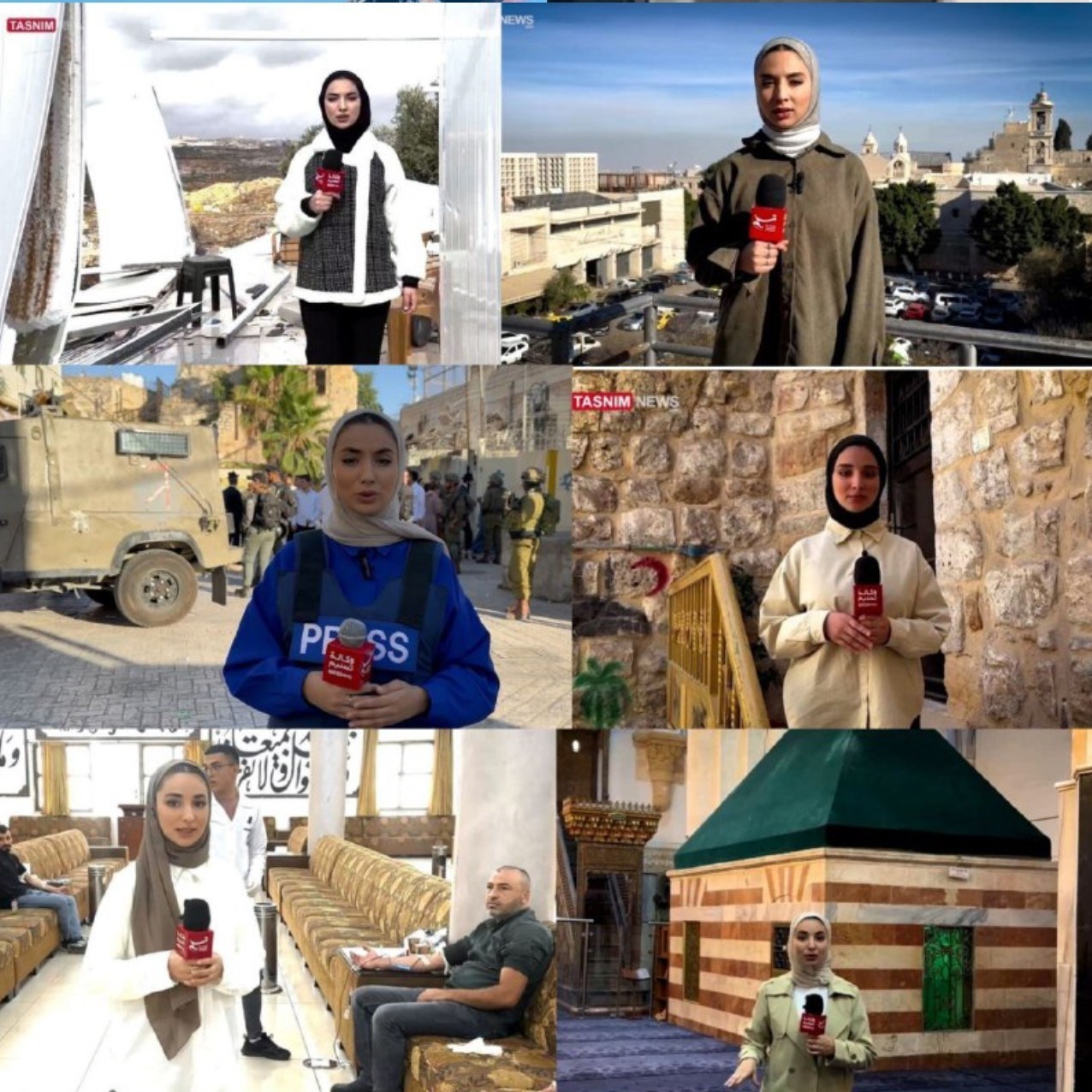 خبرنگار , صهیونیسم , کرانه باختری , کشور فلسطین , خبرگزاری تسنیم , فرح ابوعیاش , 