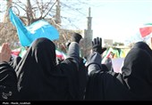 حماسه حضور در هوای سرد؛ مردم قزوین یکپارچه برای 9 دی آمدند