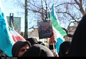 حماسه حضور در هوای سرد؛ مردم قزوین یکپارچه برای 9 دی آمدند