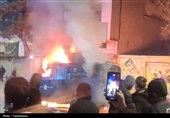 اغتشاشگران به پاکبان هم رحم نکردند