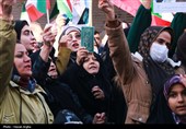 راهپیمایی مردم زنجان در محکومیت اغتشاشات