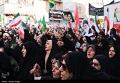 راهپیمایی مردم زنجان در محکومیت اغتشاشات