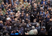 تشییع پیکر شهید مدافع امنیت امین سلیمی در حرم مطهر شاهچراغ (ع)