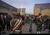 تشییع پیکر شهید مدافع امنیت امین سلیمی در حرم مطهر شاهچراغ (ع)