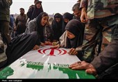 تشییع پیکر شهید مدافع امنیت امین سلیمی در حرم مطهر شاهچراغ (ع)