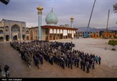 تشییع پیکر شهید مدافع امنیت امین سلیمی در حرم مطهر شاهچراغ (ع)
