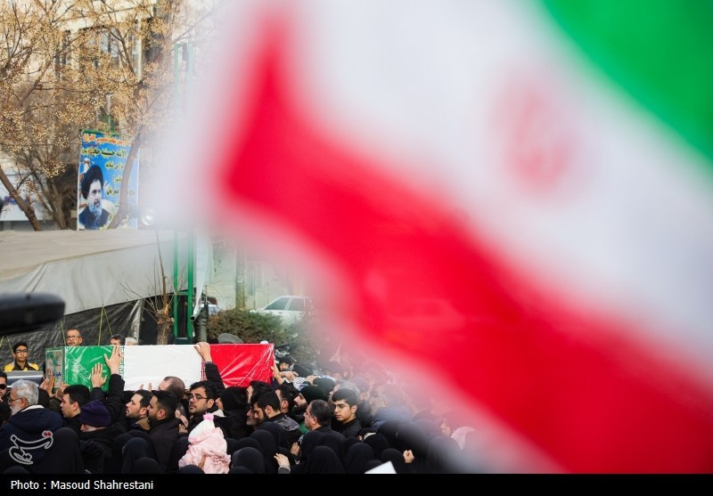 تشییع پیکر2 شهید مدافع امنیت در محله نازی آباد تهران
