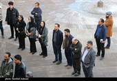 وداع اهالی فرهنگ و هنر کرمان با زنده یاد استاد مهدی ثانی