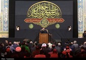 عزاداری شهادت امام کاظم(ع) در حرم بانوی کرامت