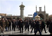 عرض تسلیت هیئات مذهبی به محضر حضرت معصومه(س)