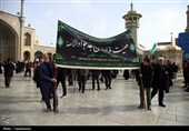 عرض تسلیت هیئات مذهبی به محضر حضرت معصومه(س)