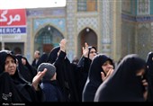عرض تسلیت هیئات مذهبی به محضر حضرت معصومه(س)
