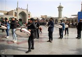 عرض تسلیت هیئات مذهبی به محضر حضرت معصومه(س)