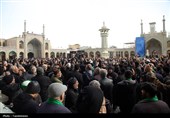 عرض تسلیت هیئات مذهبی به محضر حضرت معصومه(س)