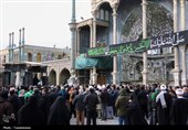 عرض تسلیت هیئات مذهبی به محضر حضرت معصومه(س)