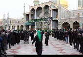 عرض تسلیت هیئات مذهبی به محضر حضرت معصومه(س)