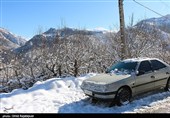 بارش برف در منطقه اشکور رحیم آباد گیلان