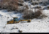 بارش برف در منطقه اشکور رحیم آباد گیلان