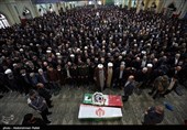 مراسم تشییع پیکر 2 شهید مدافع امنیت در همدان