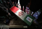 مراسم تشییع پیکر 2 شهید مدافع امنیت در همدان