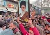 راهپیمایی گسترده در کشمیر هند در همبستگی با ایران