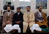 مراسم عمامه گذاری طلاب در بیوت مراجع عظام تقلید