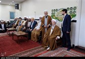 مراسم عمامه گذاری طلاب در بیوت مراجع عظام تقلید