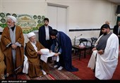 مراسم عمامه گذاری طلاب در بیوت مراجع عظام تقلید