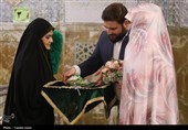 پیوند عاشقانه در سایه حضرت رضا علیه‌السلام در روز عید مبعث