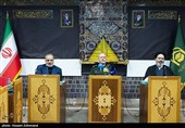 حجت‌الاسلام عبدالفتاح نواب نماینده ولی فقیه در حج و زیارت،  علیرضا رشیدیان رییس سازمان حج و زیارت و سرلشکر رحیم صفوی