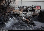 آتش زدن  مسجد شهید بهشتی تهران توسط اغتشاشگران