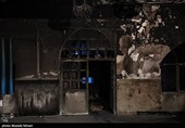 آتش زدن  مسجد شهید بهشتی تهران توسط اغتشاشگران