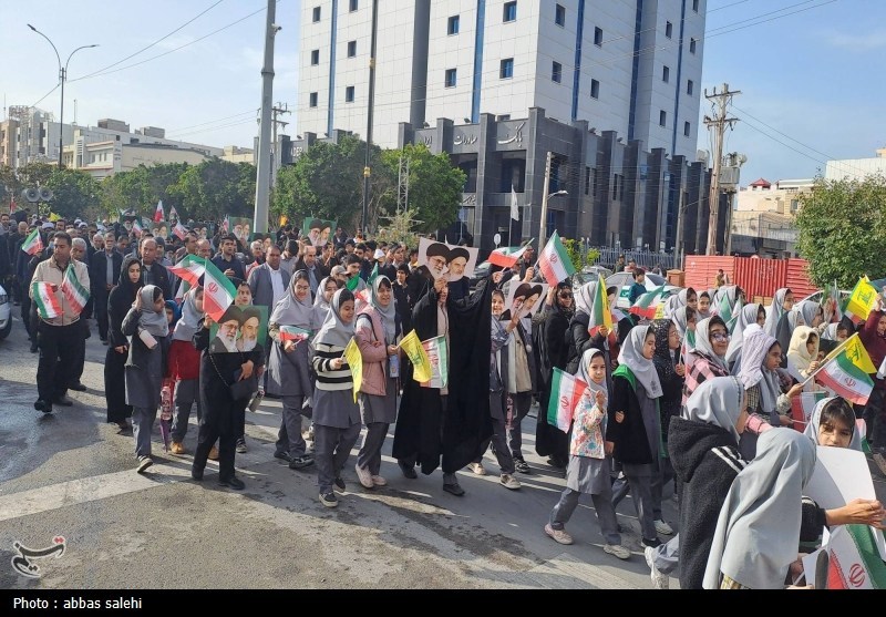 راهپیمایی , شهدای مدافعین امنیت , اخبار استان بوشهر ,