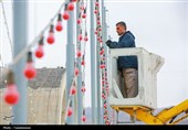 چراغانی مسجد مقدس جمکران در آستانه ماه شعبان