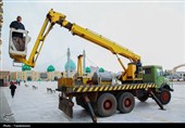 چراغانی مسجد مقدس جمکران در آستانه ماه شعبان