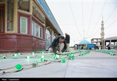 چراغانی مسجد مقدس جمکران در آستانه ماه شعبان