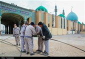 چراغانی مسجد مقدس جمکران در آستانه ماه شعبان