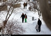 یخ زدن آبشار گنجنامه همدان
