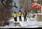 یخ زدن آبشار گنجنامه همدان