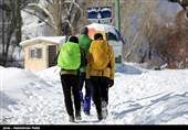 یخ زدن آبشار گنجنامه همدان