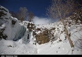 یخ زدن آبشار گنجنامه همدان