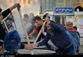 پخت 20 تن سمنو در حرم مطهر امامزاده سید علاءالدین شیراز